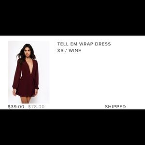 Wine colored dress